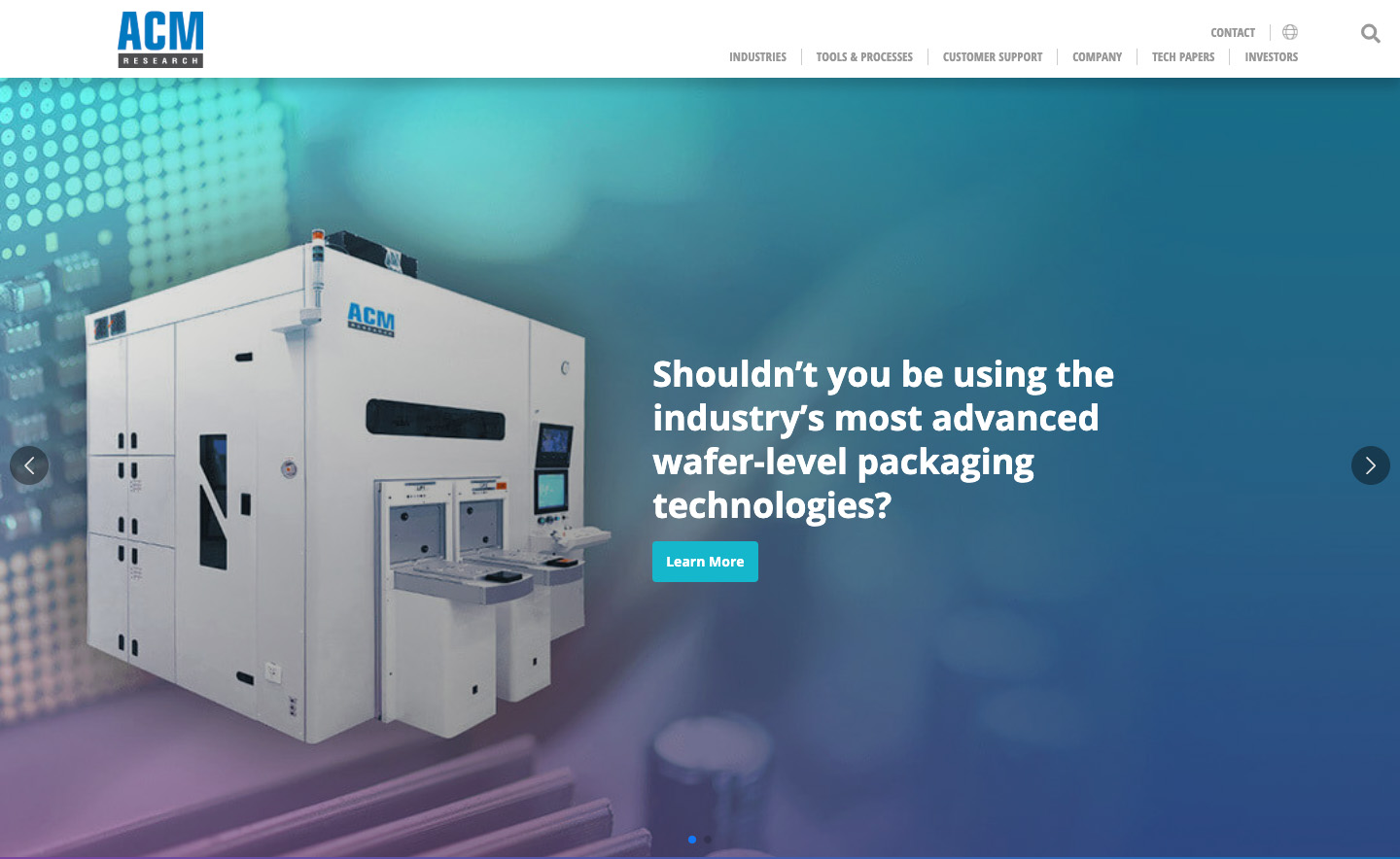 ACM Research US - Wafer-Level Packaging Equipment